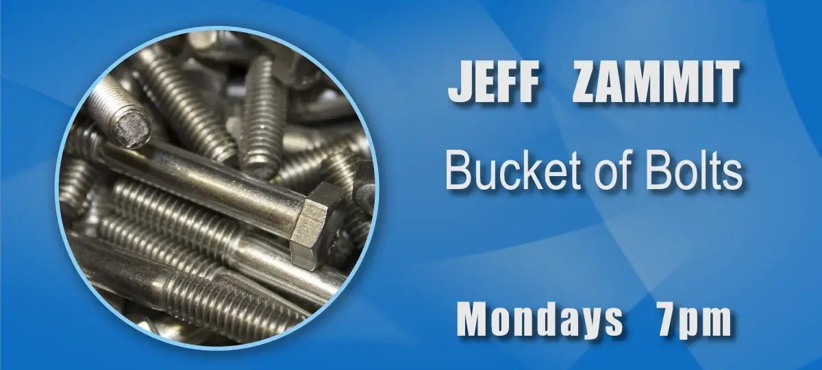 Jeff Zammit, Bucket of bolts radio show on Sunbury Radio.